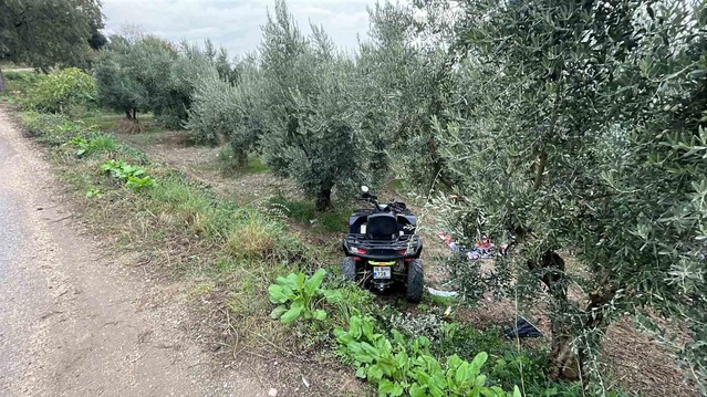 Bursa Nilüfer'de tarlaya uçan ATV sürücüsü 30 yaşında hayatını kaybetti
