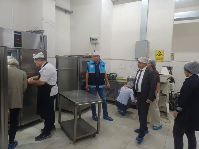Nazilli'de kurum yemekhaneleri hijyen ve gıda güvenliği için mercek altına alındı