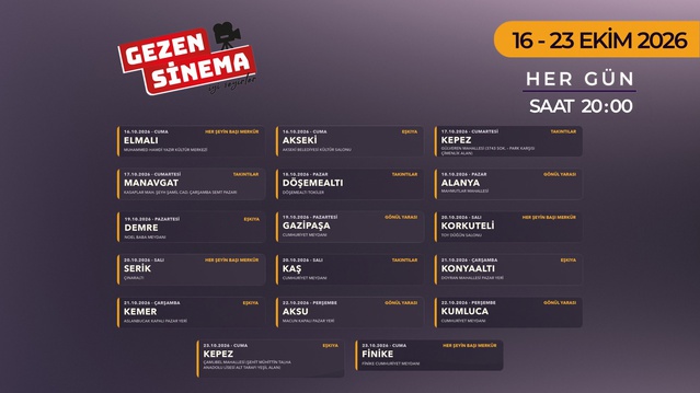 Antalya'da Altın Portakal heyecanı “Gezen Sinema” ile ilçelerde başlıyor