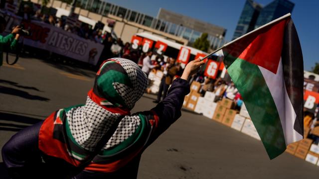 Ankara'da katil İsrail'in Gazze'ye yönelik saldırıları protesto edildi