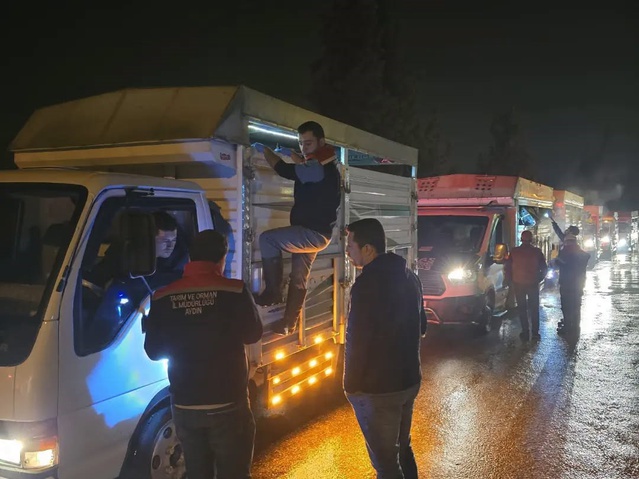 Aydın Çine'de hayvan pazarında küpesiz ve belgesiz hayvanlara giriş izni verilmedi