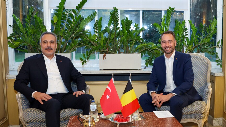 Dışişleri Bakanı Fidan, Belçikalı mevkidaşı Prevot ile Brüksel'de görüştü