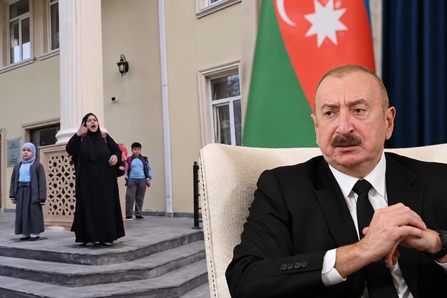 Başörtüsü krizinin tırmandığı Azerbaycan'da Aliyev'i zora sokacak görüntü