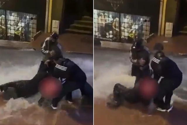 Beyoğlu’nda sel dehşeti! Kadın metrelerce sürüklendi, imdadına vatandaşlar yetişti