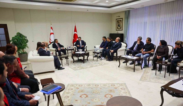 Cevdet Yılmaz, Filo Jet faciasında kaybolanların aileleriyle Lefkoşa'da görüştü