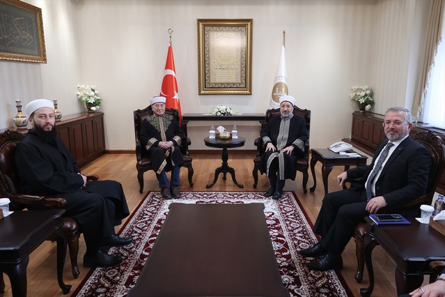 Diyanet İşleri Başkanı Arpaguş, Belarus Müftüsü Şabanoviç ile işbirliğini görüştü