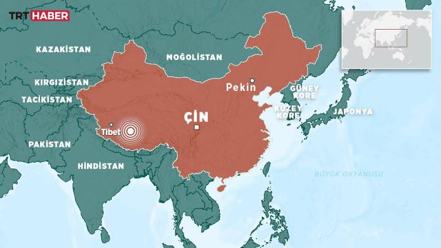 Çin'in Tibet Özerk Bölgesi'ndeki depremde 16 kişi öldü
