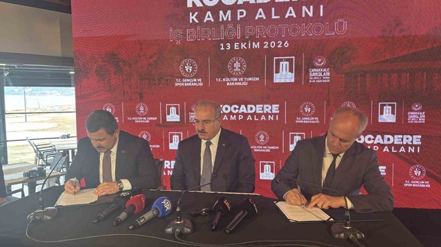 Kocadere Kamp Alanı için imzalanan protokolle 500 öğrenci aynı anda kamp yapacak