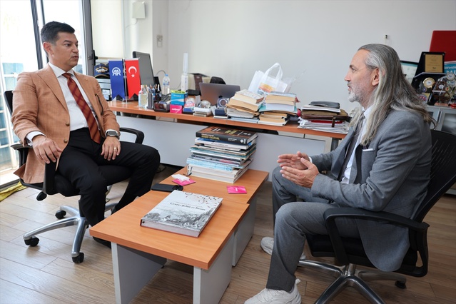 Marmaris Belediye Başkanı Ünlü, AA Marmaris Bürosu'nu ziyaret ederek Kesen'le görüştü