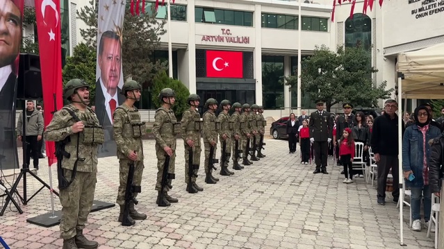 Artvin'de Cumhuriyet'in 103. kuruluş yıl dönümü törenlerle kutlandı