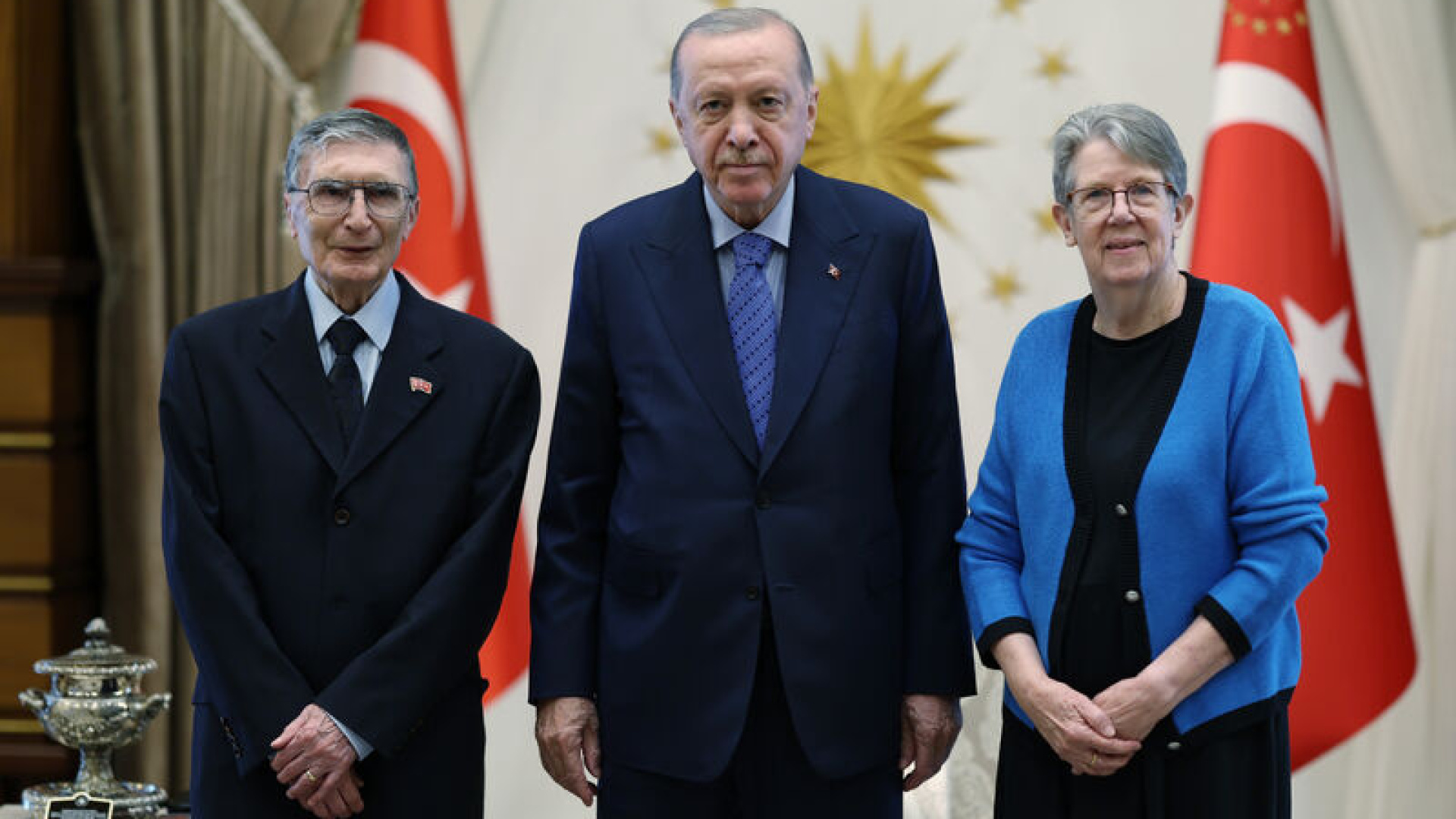 Aziz Sancar'ı kabul etti