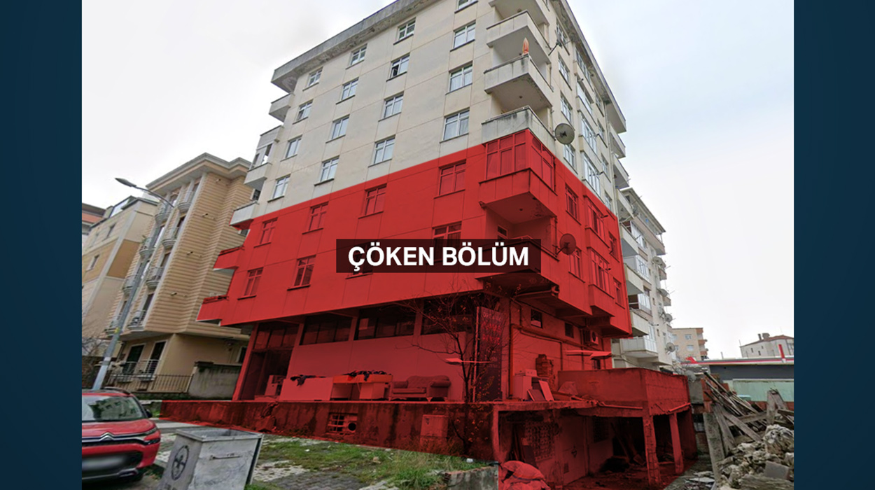 Maltepe'deki binanın çökmeden önceki son hali dikkat çekti: Kolonları mı kesildi?