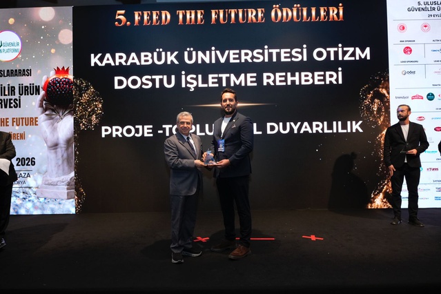 Karabük Üniversitesi'nin otizm dostu restoran projesi Toplumsal Duyarlılık ödülü aldı