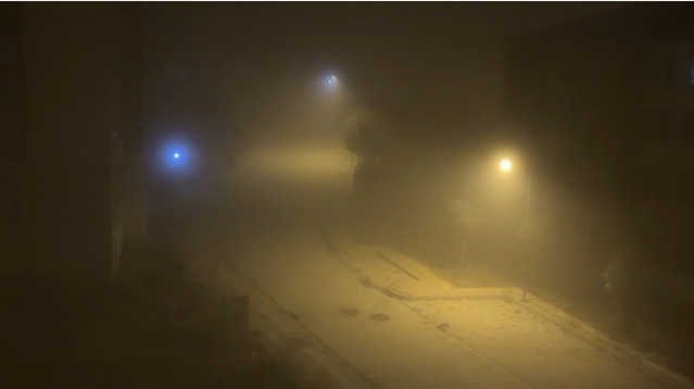 Hakkari Yüksekova'da yoğun sis yaşamı etkiledi, görüş mesafesi 10 metreye düştü