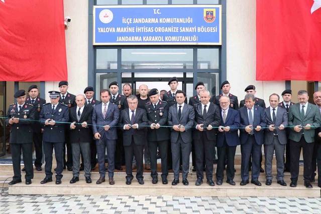 Yalova Makine İhtisas OSB'deki karakol İçişleri Bakanı'nın online katılımıyla açıldı