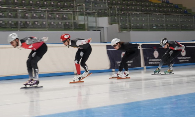 Erzurum'da Short Track Federasyon Kupası'na 43 kulüpten 217 sporcu katılacak