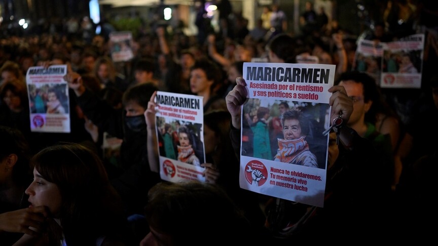 İspanya'da konut krizinin sembol ismi 87 yaşındaki Mari Carmen öldü