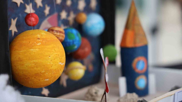 Kırşehir'de Cacabey Medresesi önünde bilim ve astronomi etkinliği gerçekleştirildi