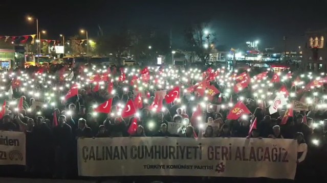 TKP, Cumhuriyet'in 103. yılında Ankara, İstanbul ve İzmir'de yürüyüş düzenledi