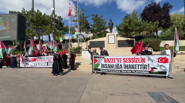 Yozgat’ta Gazze’ye yapılan saldırılar protesto edildi