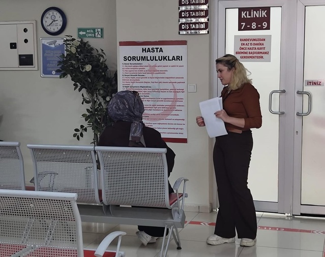 Bayburt'ta Hasta Hakları Günü'nde palyatif ve çocuk servisleri ziyaret edildi