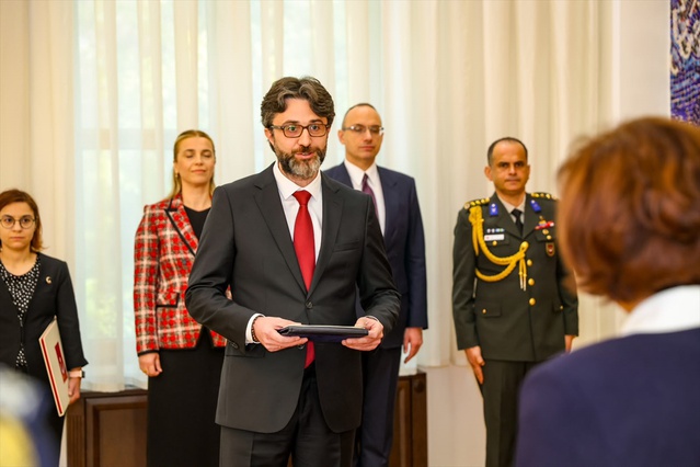 Kuzey Makedonya Cumhurbaşkanı Davkova, Türkiye Büyükelçisi Aktaş'ın güven mektubunu aldı