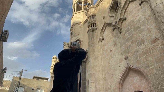 Şanlıurfa'da kursiyerler cezaevinden camiye dönüşen Fırfırlı Camisi'ni fotoğrafladı