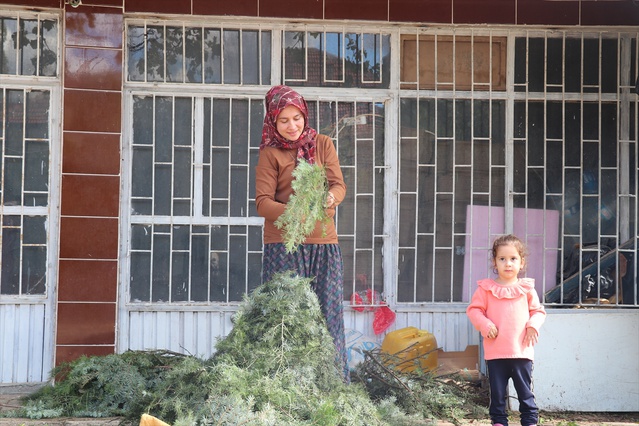 Burdur Kocaaliler'de 200 evde örülen çelenkler ülkeye 2 milyon avro döviz sağlıyor