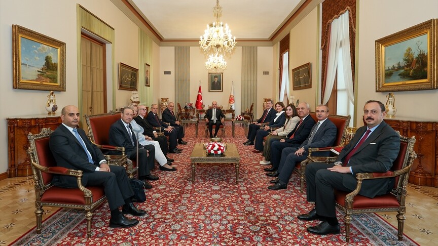 TBMM Başkanı Kurtulmuş, Ürdün-Türkiye Parlamentolar Arası Dostluk Grubu heyetini kabul etti
