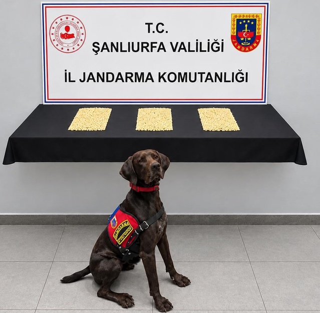 Şanlıurfa Eyyübiye'de 2 şüpheli gözaltında, 2 bin 970 Captagon hap ele geçirildi