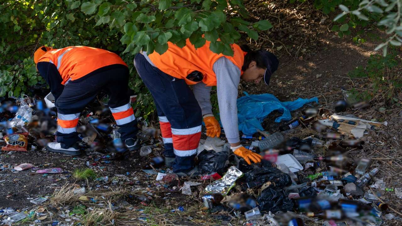 Gölbaşı’nda çevre kirliliğine dikkat çeken görüntü