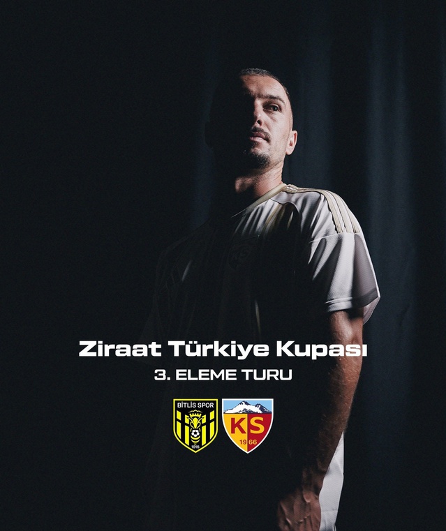 Ziraat Türkiye Kupası 3. Eleme Turu'nda Kayserispor, Bitlis 1916 FSK ile eşleşti