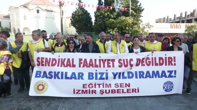 Eğitim Sen İzmir, Bornova'daki gözaltıların ardından suç duyurusu yaptı