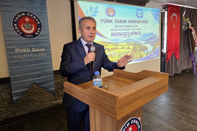 Türk Tarım Orman Sendikası Sarıkamış'ta toplantı düzenledi