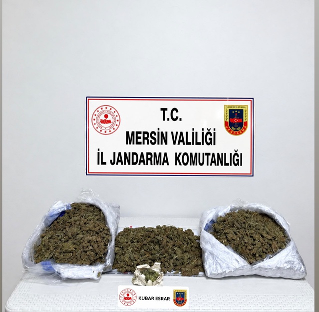 Mersin'de operasyonda 2900 gram esrar ele geçirildi, 2 şüpheli tutuklandı
