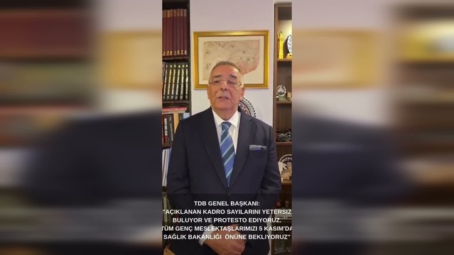 Türk Dişhekimleri Birliği atama kadrolarını yetersiz buldu, 5 Kasım'da protesto edecek