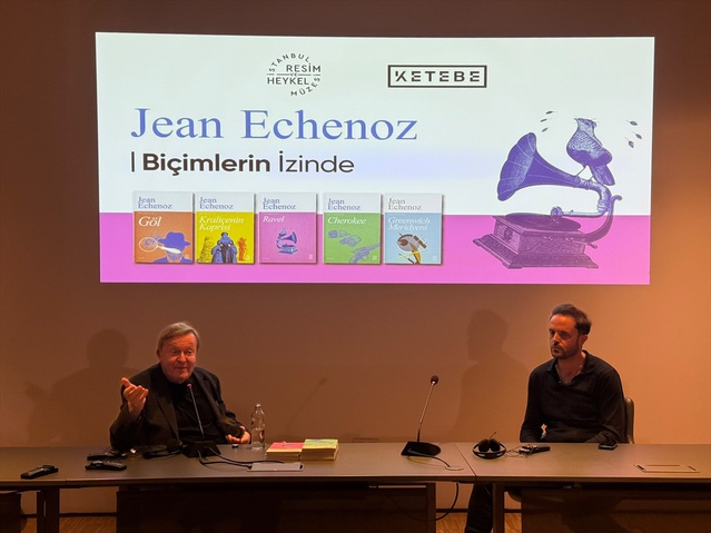 Prix Goncourt ödüllü Jean Echenoz, 'Biçimlerin İzinde' etkinliğinde okurlarla buluştu