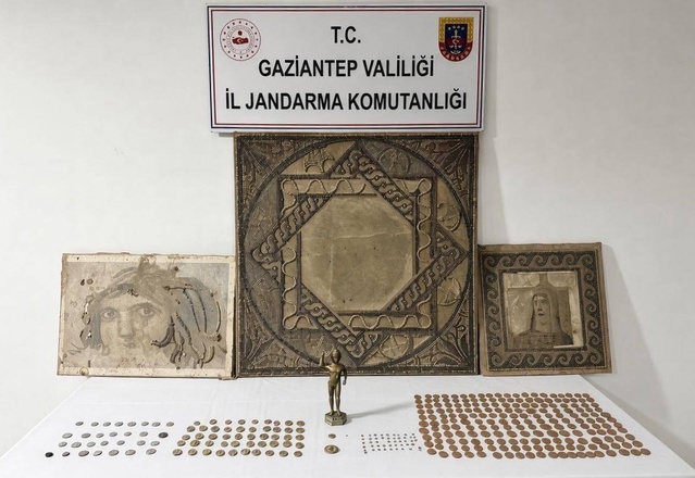 Sahte tarihi eserleri satmaya çalışan şüpheli Gaziantep Şahinbey'de yakalandı