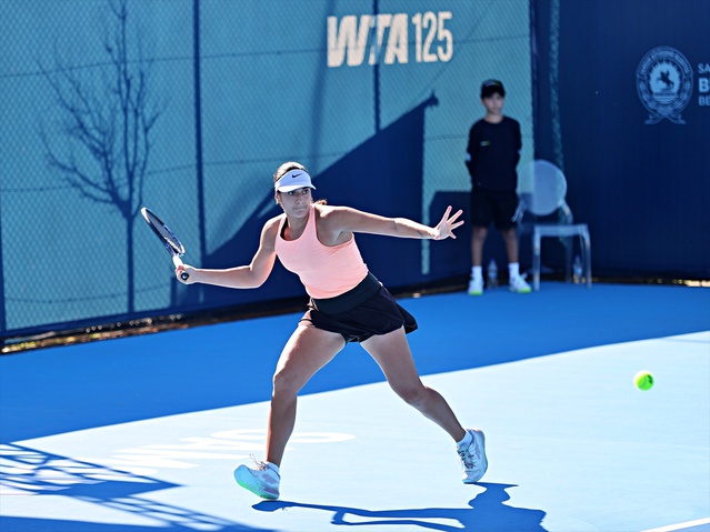 Samsun'da WTA 125'te eleme maçları sona erdi, 25 ülkeden tenisçi yer aldı