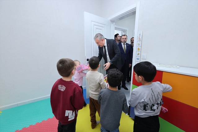 Mardin Valisi Akkoyun, Dargeçit'te yeni Kaymakam Bayram Köse'yle bir araya geldi.