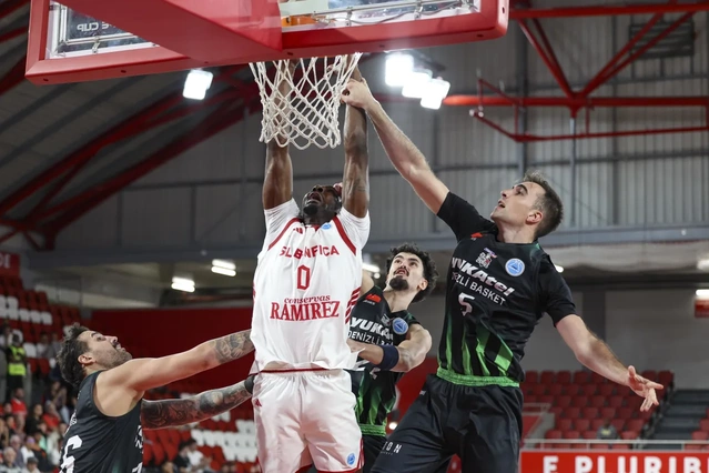Denizli Basket, Benfica deplasmanında 96-91 yenilirken 17 sayılık farkı 3'e indirdi