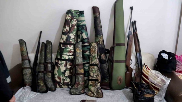 KOM'un Karabük ve Bartın operasyonunda 48 silah ele geçirildi