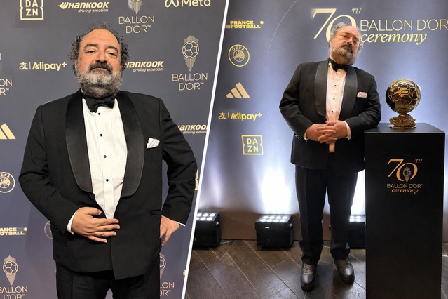 Nevzat Aydın Ballon d'Or töreninde! Herkes aynı yorumu yaptı: Para var huzur var