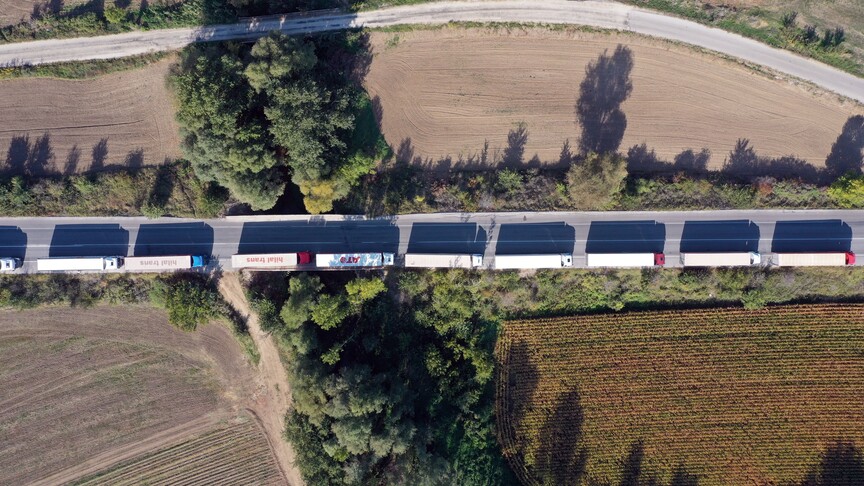 Üç bakanlık, tır sürücülerinin Schengen vizesi sorunlarını yakından takip ediyor