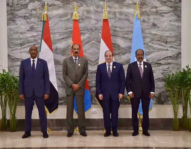 Mısır, Eritre, Somali ve Sudan liderleri Kızıldeniz ve Nil'i vurgulayan bildiri yayımladı