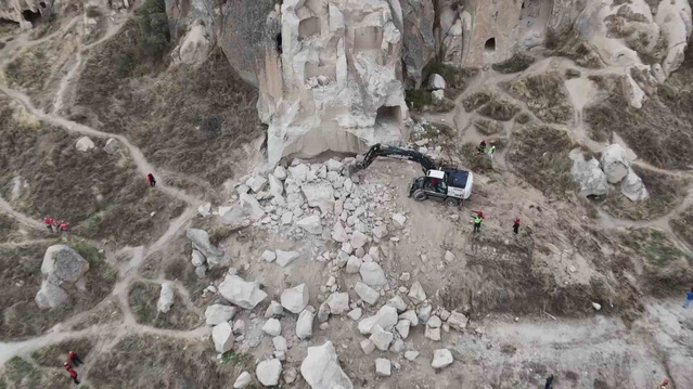 Göreme'deki peribacası çökmesinde 2 vatandaş öldü, 1 vatandaş yaralandı