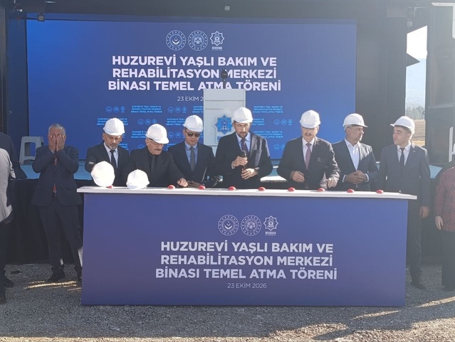 Konya'nın Beyşehir ilçesinde Beyşehir Gölü manzaralı huzurevinin temeli atıldı