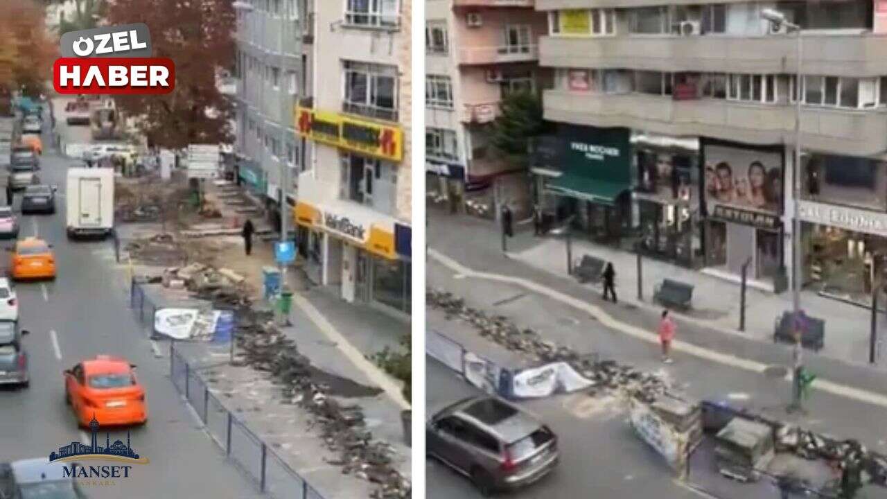 Tunalı Hilmi Caddesi’nde yol çalışması tepkisi: Vatandaşlar isyan etti