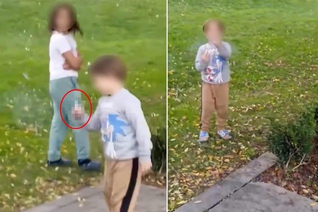 Düzce'de pes dedirten görüntü! Bir de el hareketi çekti