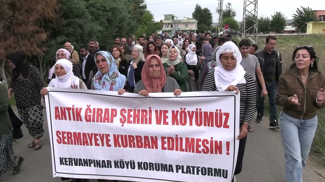 Diyarbakır Sur'da GES çalışması başladı, Muratakan şirket korumasına karşı çıktı